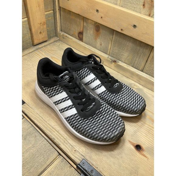 Adidas womens cloudfoam race running shoes sneakers lace up US7 1Y3001 - Picture 2 of 9